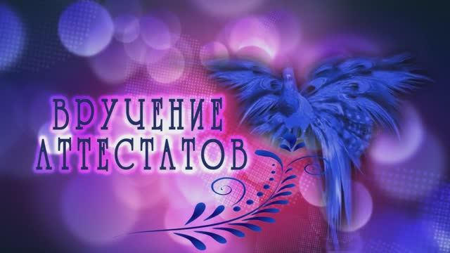 Торжественное вручение аттестатов выпускникам 9-х классов.